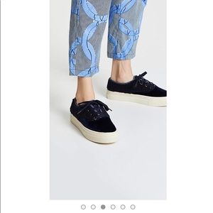 NWOB Soludos velvet platform sneaker